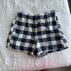 Old Navy Gingham Shorts - Blue and White
